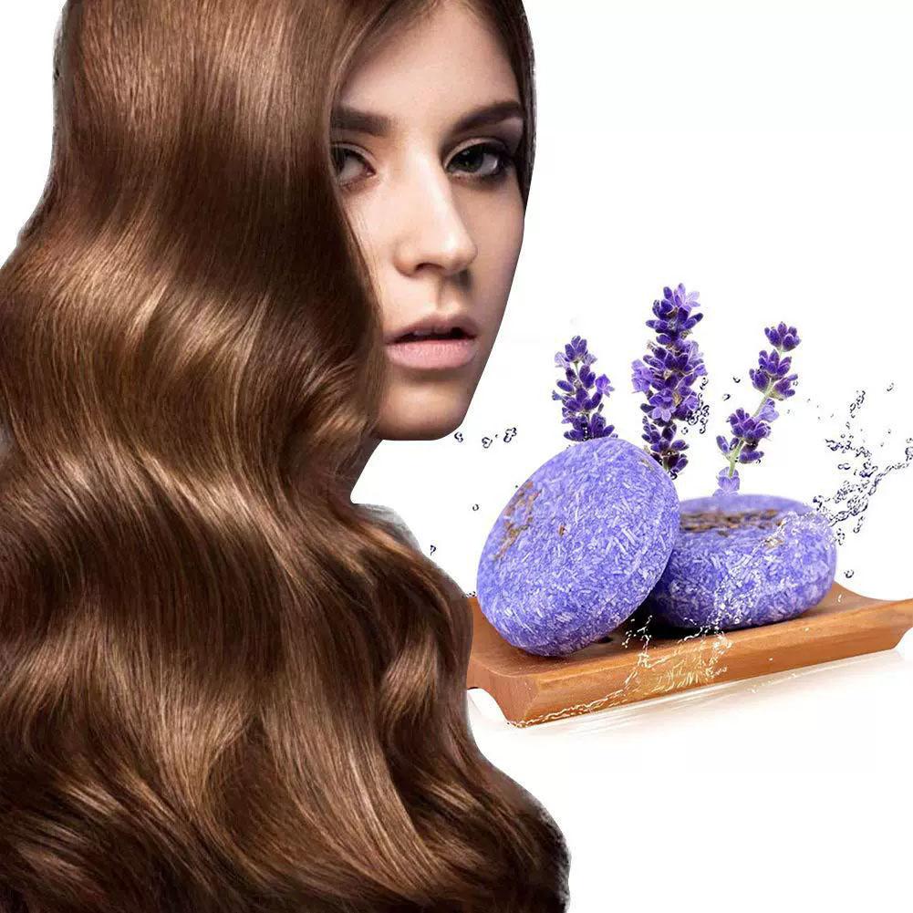 Bar Soap Shampoo Solid - Barra de champú sólido de lavanda,