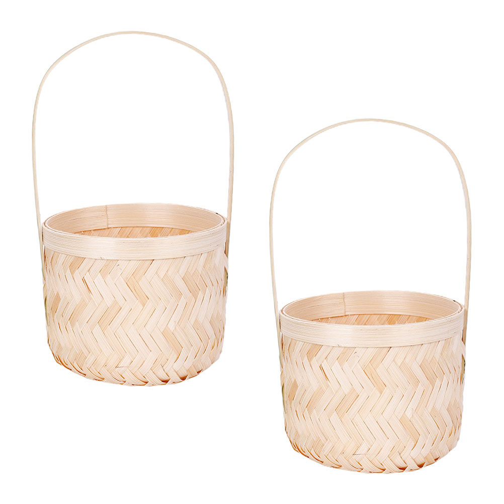 2 Cestas Decorativas de Bambú  - Sustainable Living Gifts reseña y precio