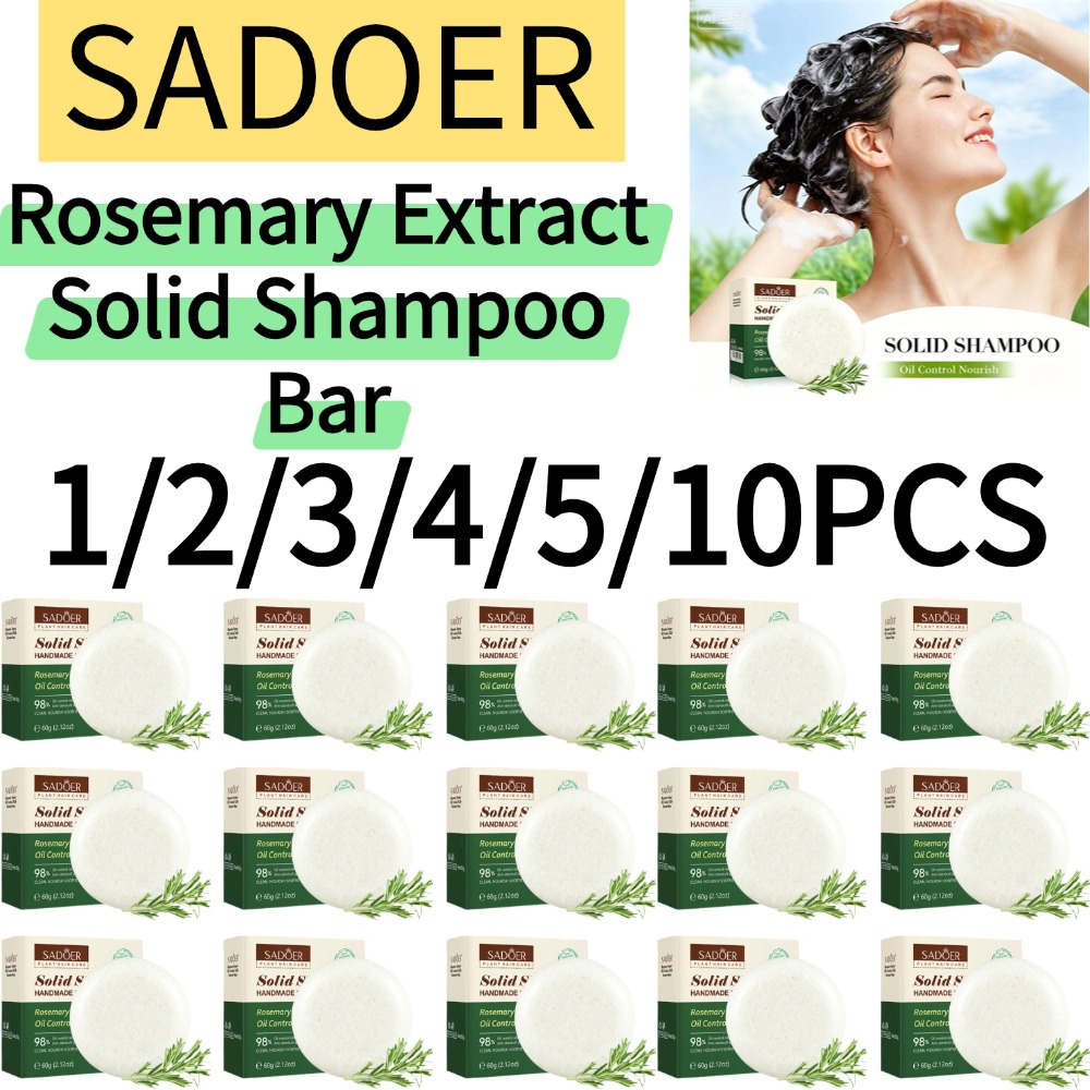 SADOER 1/2/3/4/5/10PCS Champú  - Bar Soap Shampoo Solid reseña y precio